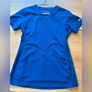 Women's Blue Scrub Top